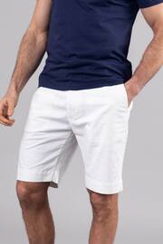 Lakeland Clothing Cream Fynn Cotton Shorts - Image 4 of 4