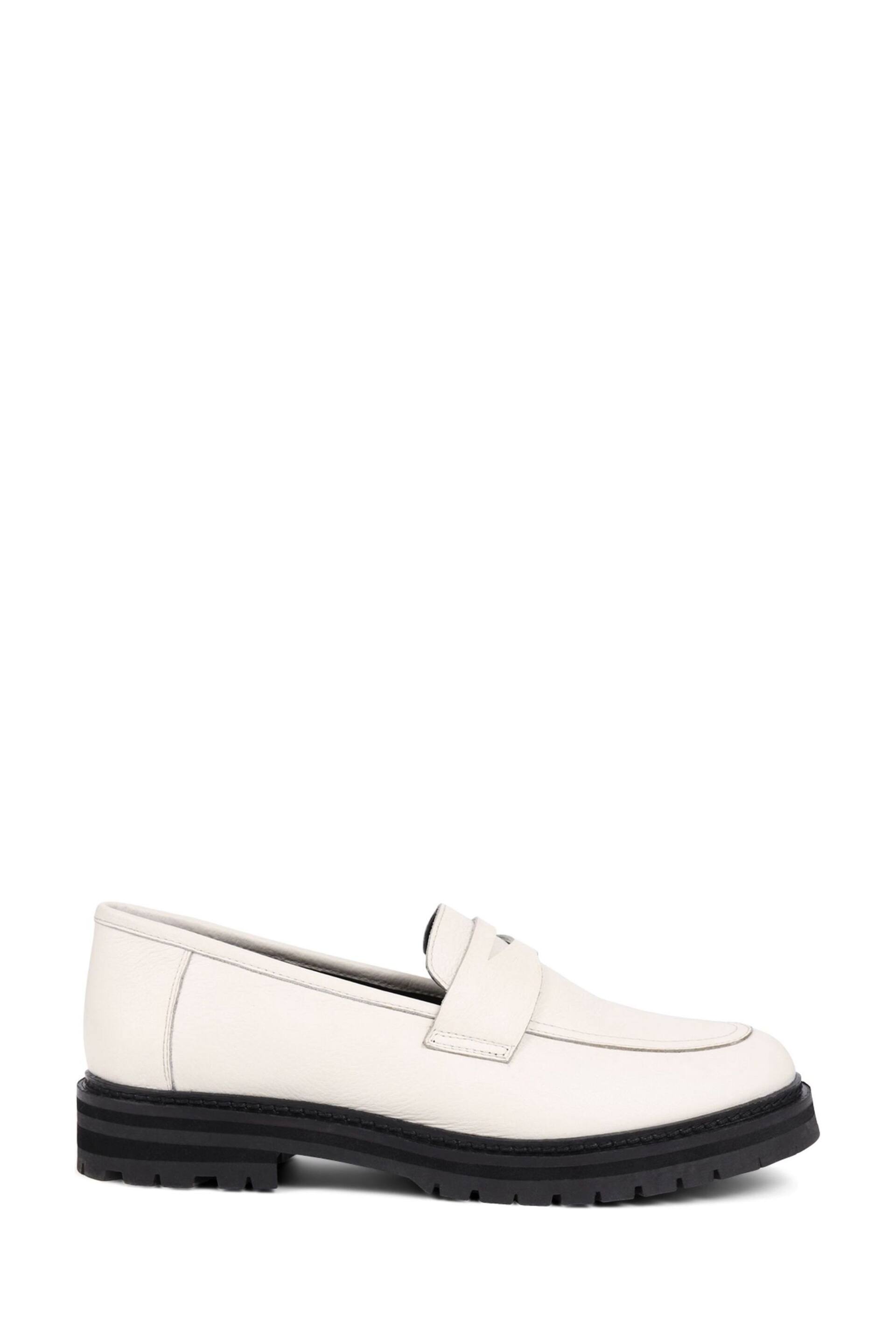 Jones Bootmaker Dara2 Leather White Loafers - Image 1 of 5