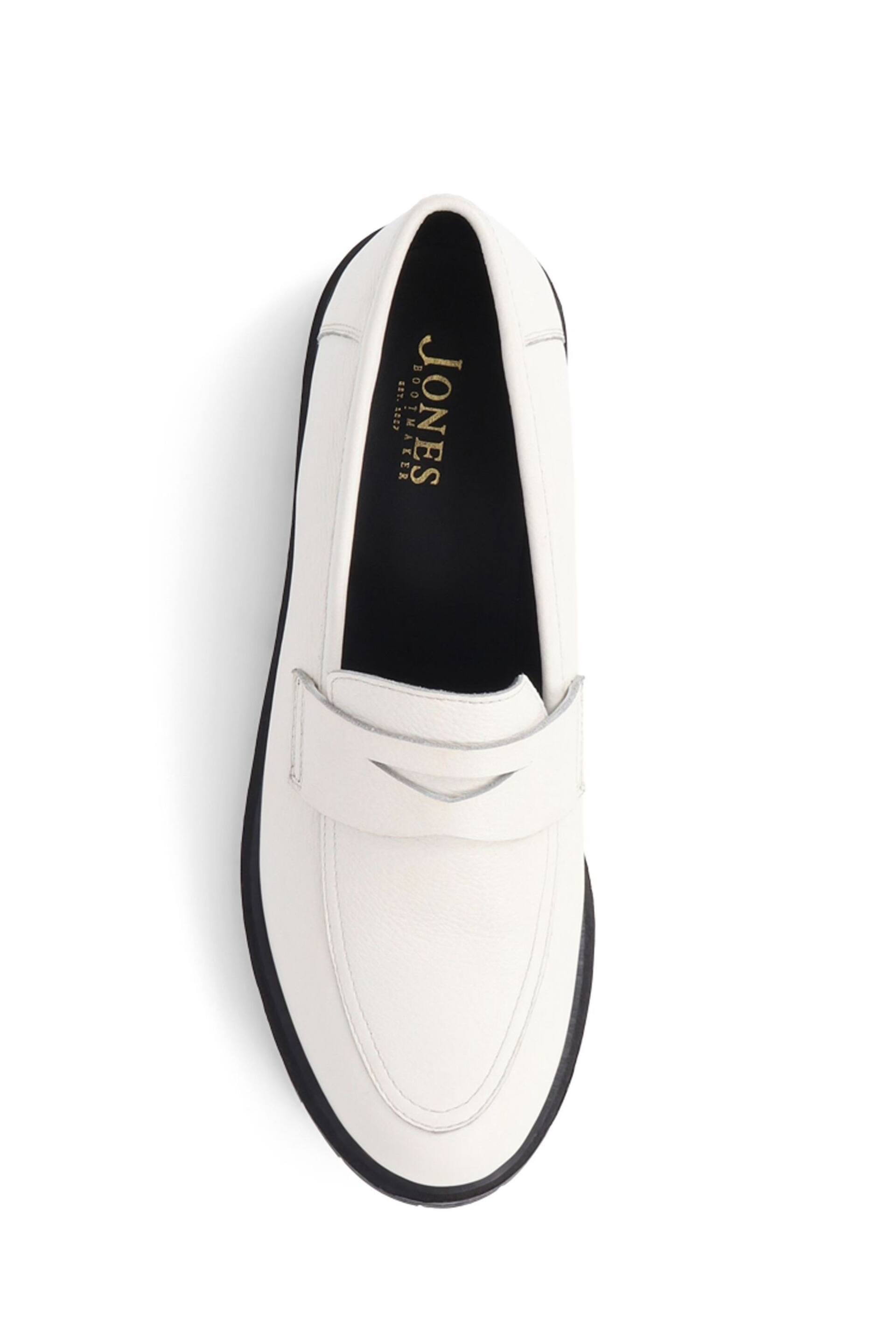 Jones Bootmaker Dara2 Leather White Loafers - Image 3 of 5