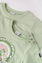 Polarn O Pyret  Organic Cotton Floral Print T-Shirt - Image 2 of 2