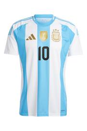 adidas White Argentina Home Shirt 2024 - Messi - Image 4 of 5