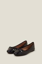 Accessorize Black Quilted Ballet Flats - Image 2 of 4