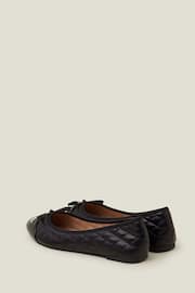 Accessorize Black Quilted Ballet Flats - Image 3 of 4