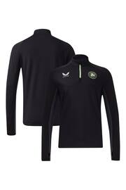 Castore Black Republic of Ireland Players Training 1/4 Zip Midlayer Jacket - Image 1 of 3