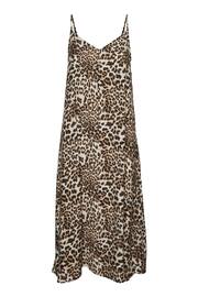 VERO MODA Brown Leopard Print Midi Cami Summer Dress - Image 7 of 7