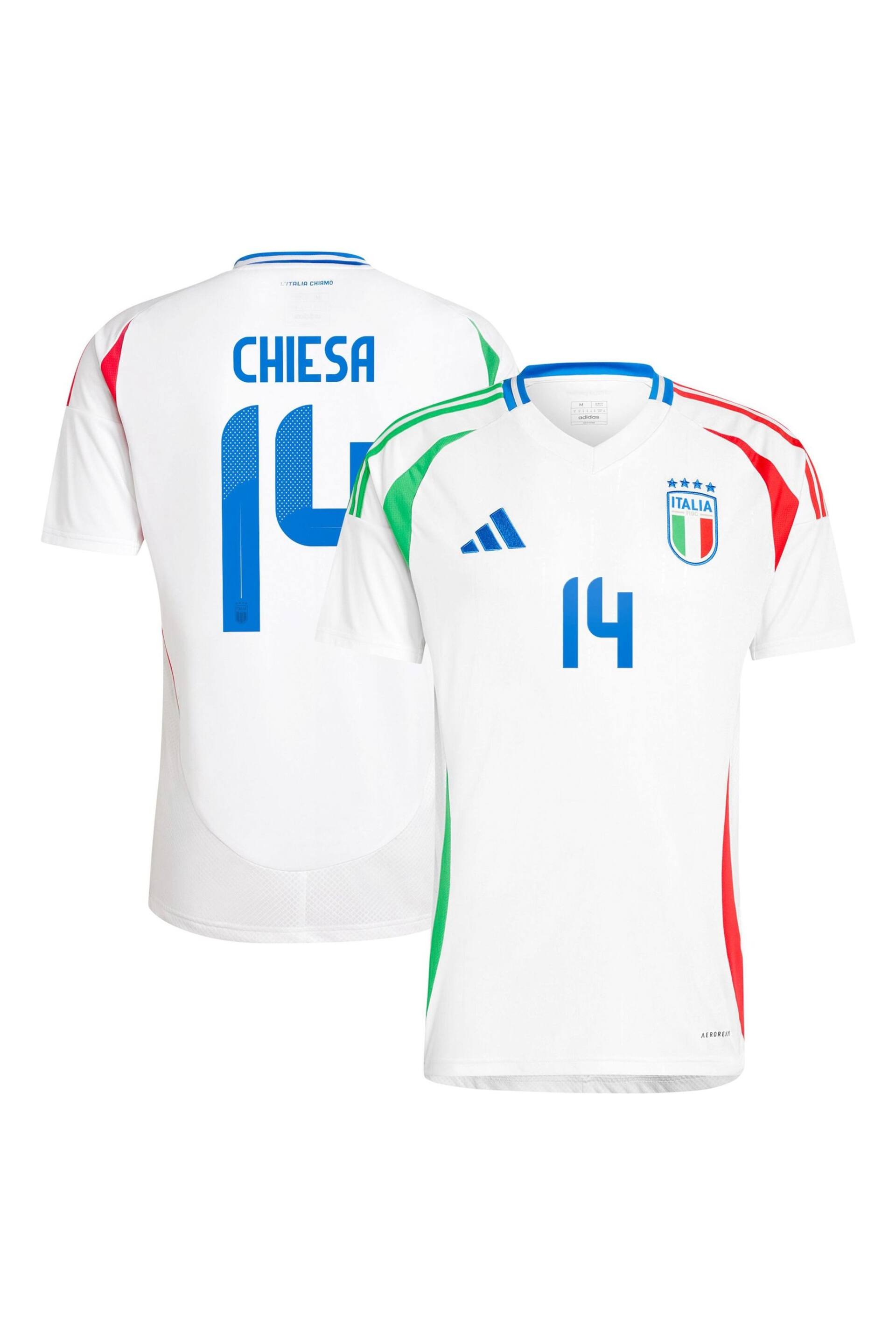 adidas White Italy Away 2024 Shirt - Image 1 of 3