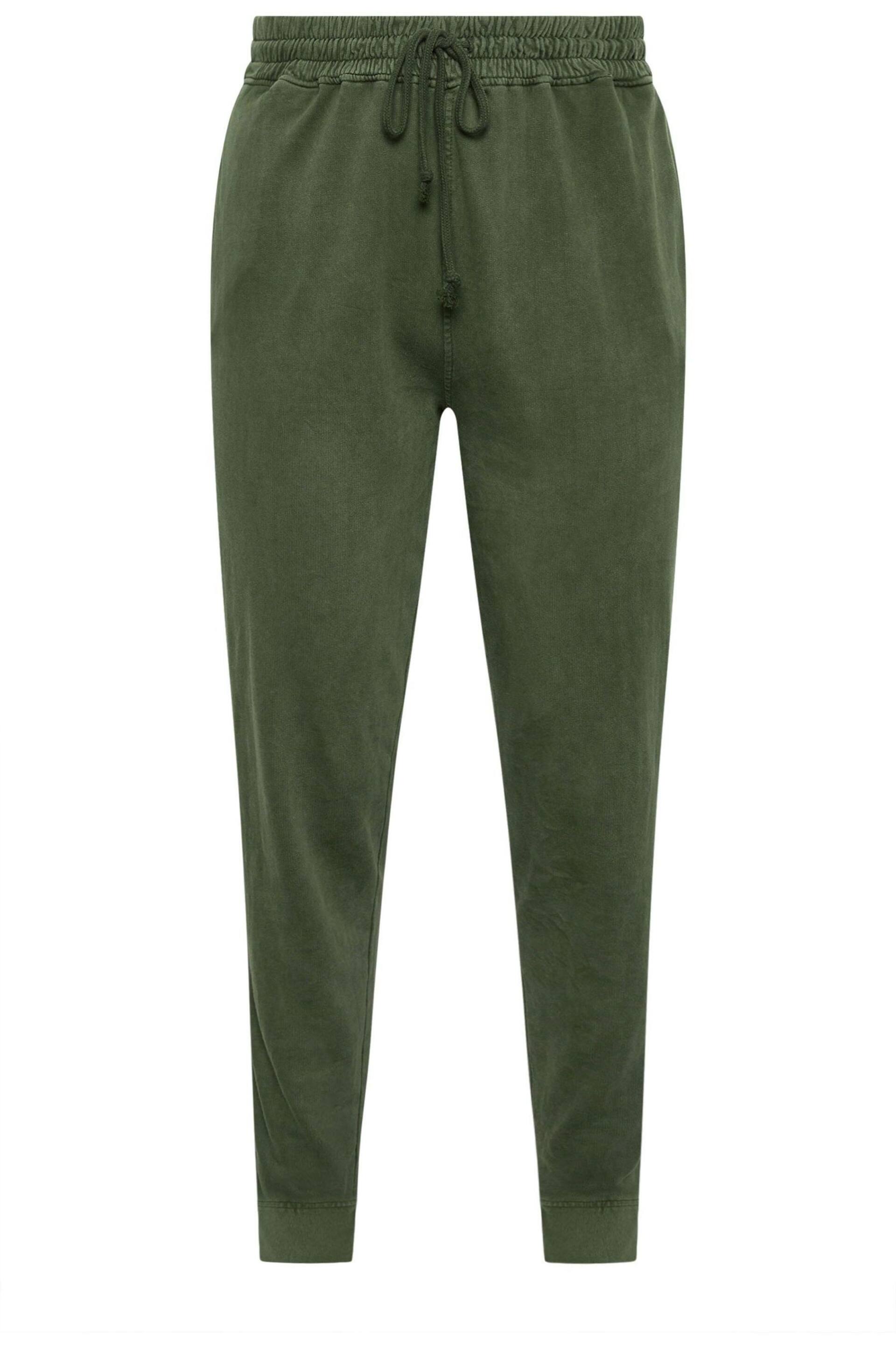 Yours Curve Green YOURS Curve Forest Green Acid Wash Joggers - Image 5 of 5