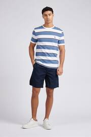 U.S. Polo Assn. Mens Blue Linen Blend Deck Shorts - Image 3 of 8