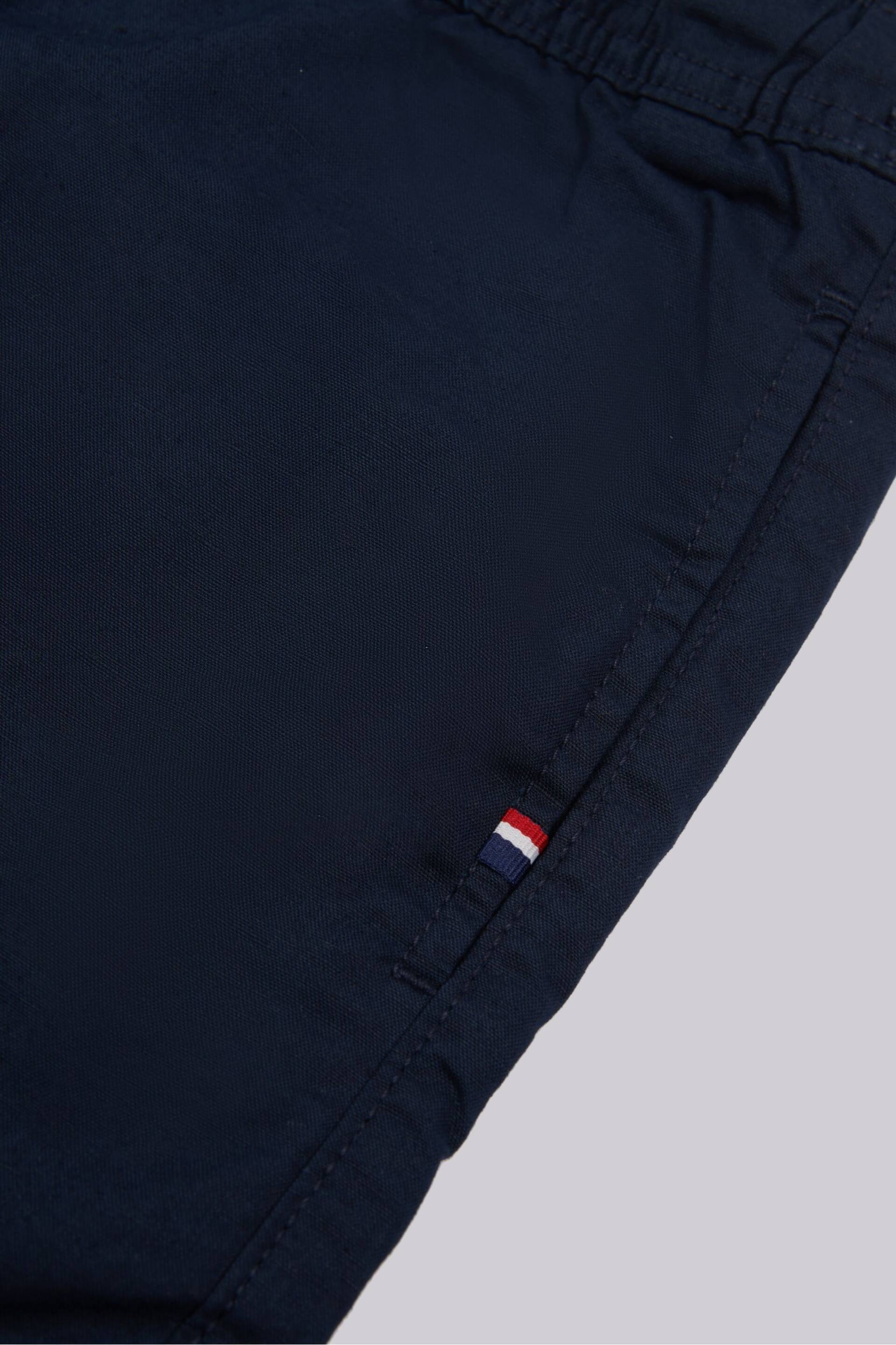 U.S. Polo Assn. Mens Blue Linen Blend Deck Shorts - Image 7 of 8