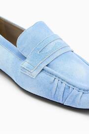 AllSaints Blue Sapphire Suede Loafers - Image 5 of 5