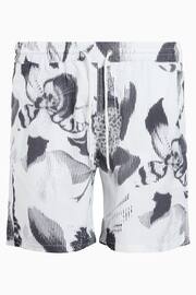 AllSaints White Frequency Swim Shorts - Image 9 of 9