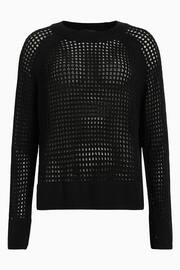 AllSaints Black Paloma Crew Neck Jumpers - Image 7 of 7
