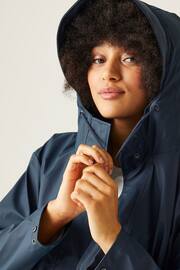 Regatta Blue Truelsa Mid Length Hooded Rain Jacket - Image 6 of 7