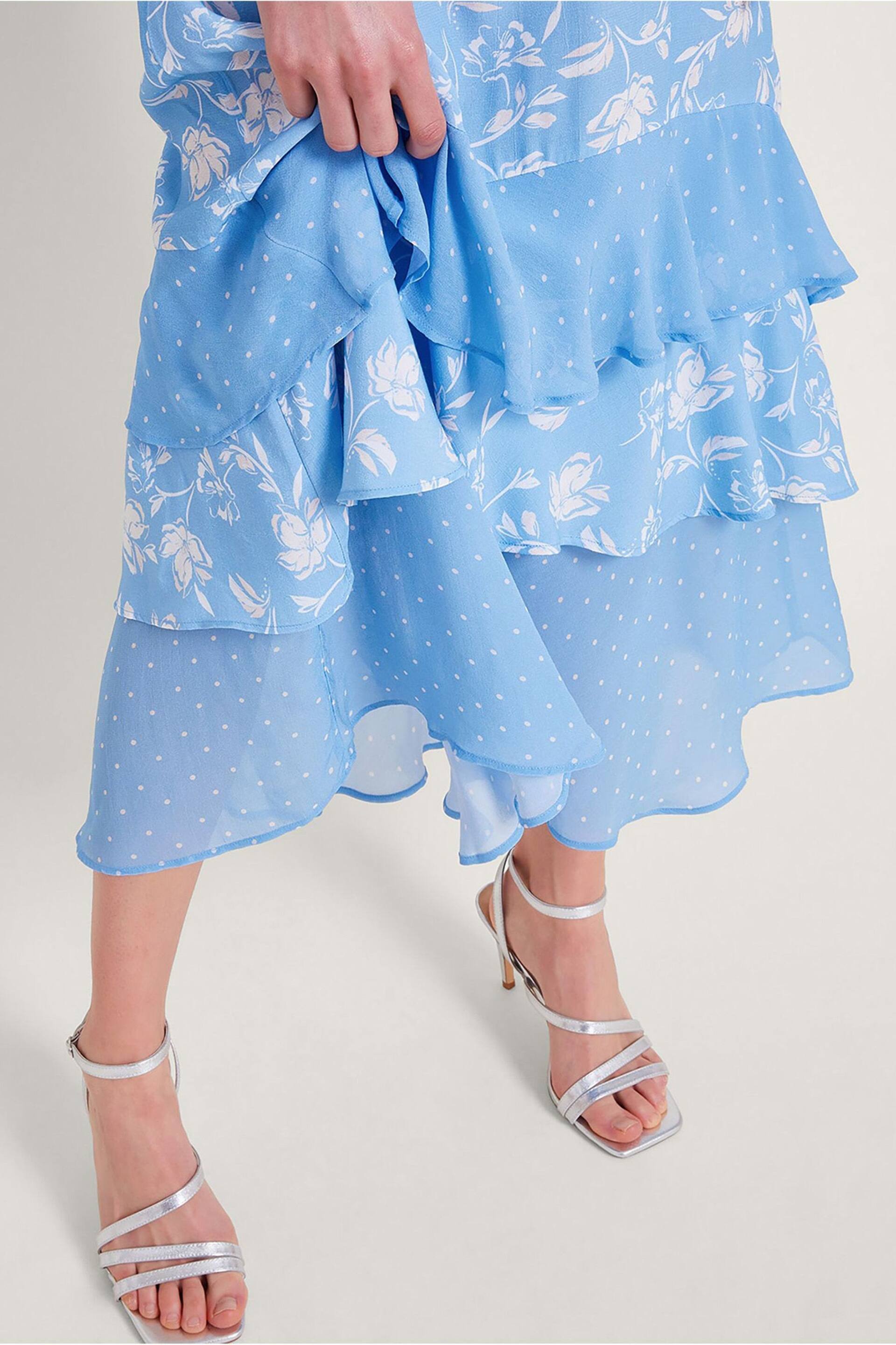 Monsoon Blue Simone Tiered Dress - Image 2 of 5