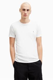 AllSaints White Tonic Short Sleeve Crew T-Shirt 3 Pack - Image 2 of 8