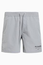 AllSaints Grey Underground Swim Shorts - Image 8 of 8