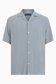 AllSaints Grey Venice Short Sleeve Shirt - Image 7 of 7