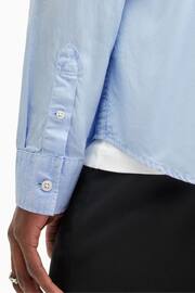 AllSaints Blue Tahoe Long Sleeve Shirt - Image 4 of 7