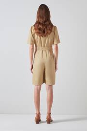 LK Bennett Stella Lined Blend Belted Jumpsuit - Image 2 of 3