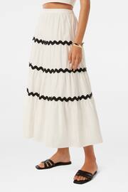 Forever New White Lissy Ric Rac Maxi Skirt - Image 3 of 5