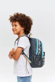 Smiggle Grey Blast Off Junior Id Backpack - Image 3 of 6