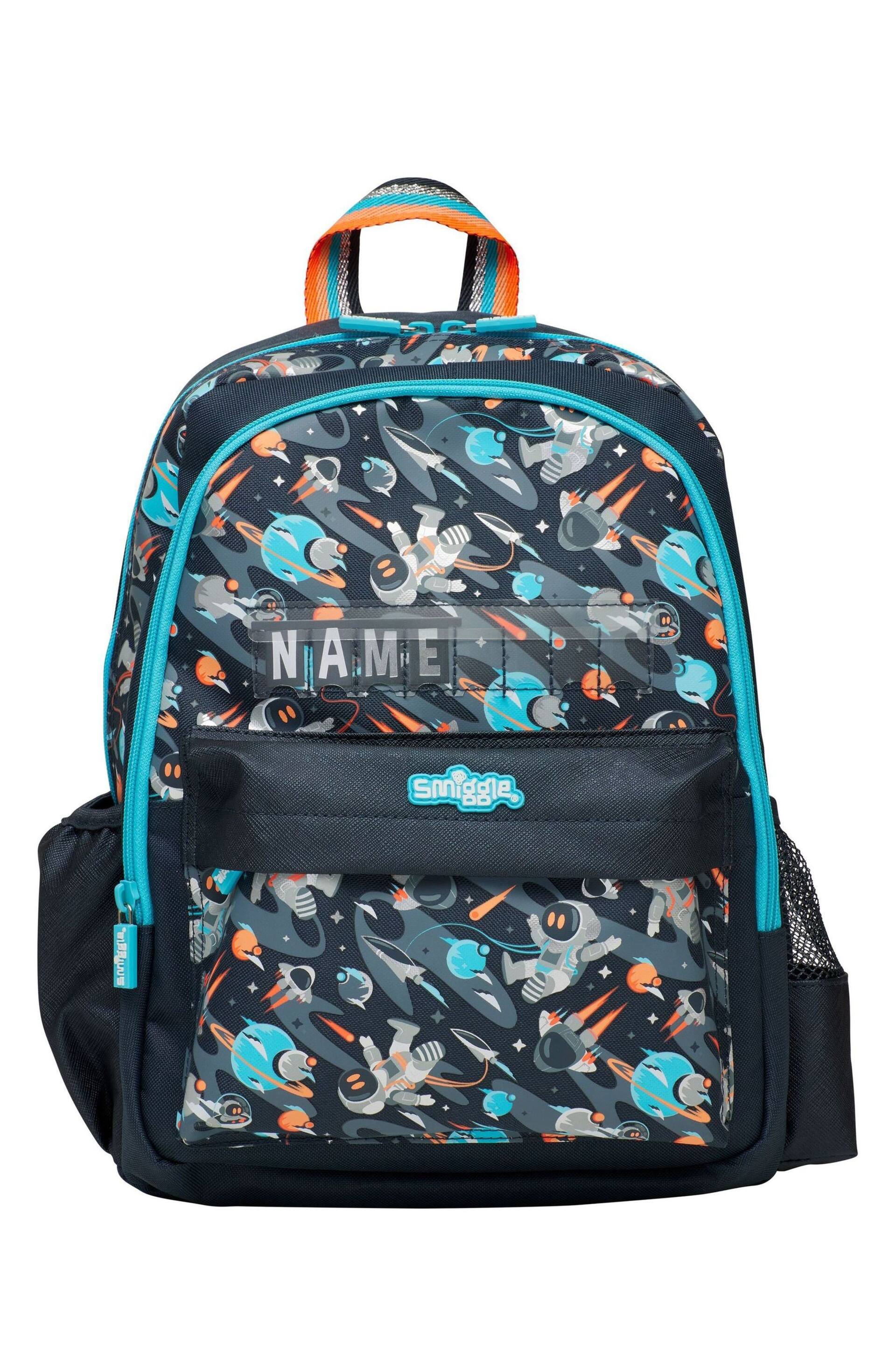 Smiggle Grey Blast Off Junior Id Backpack - Image 1 of 6