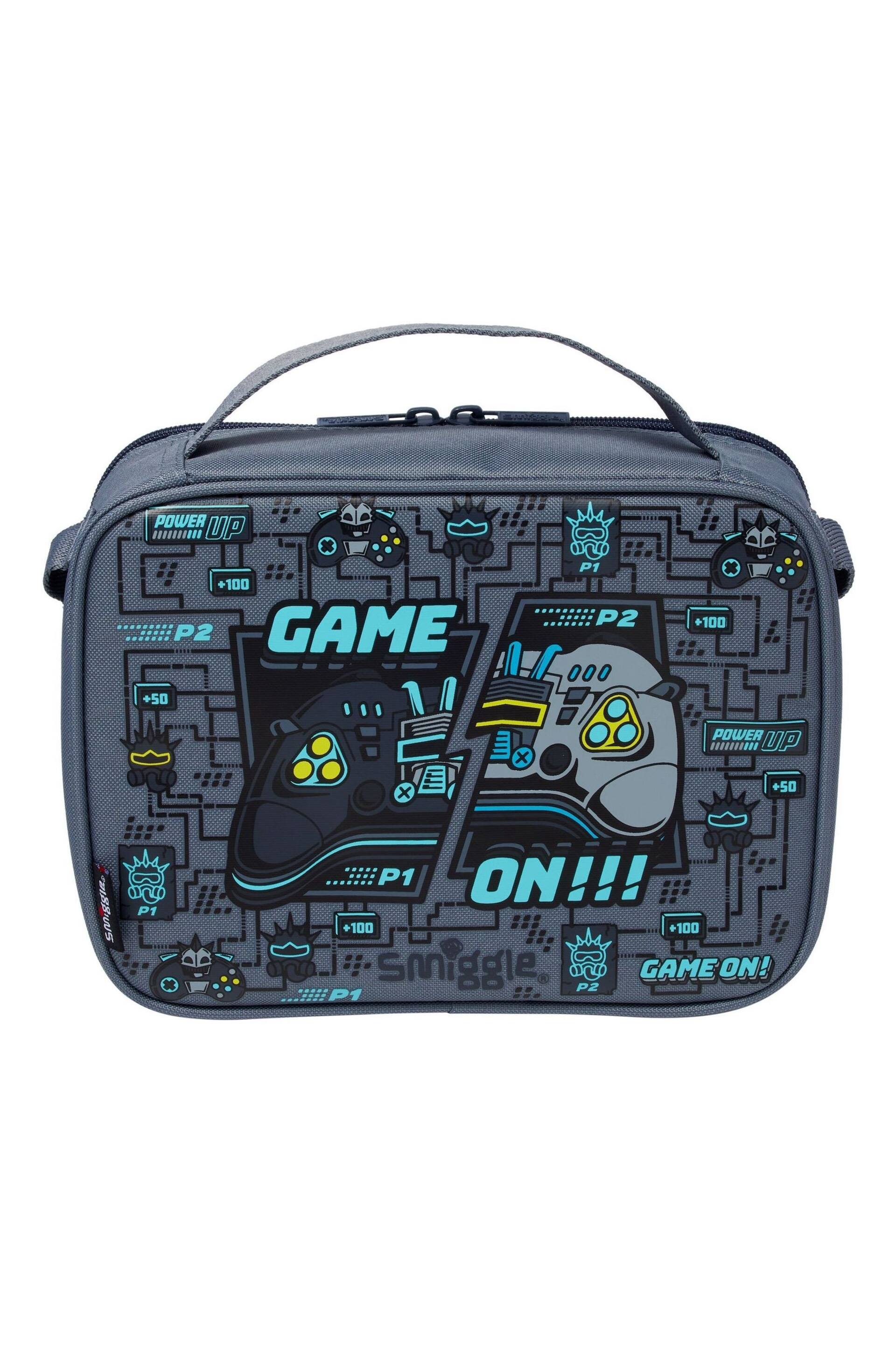 Smiggle Grey Epic Adventures Oblong Attach Lunchbox - Image 2 of 5