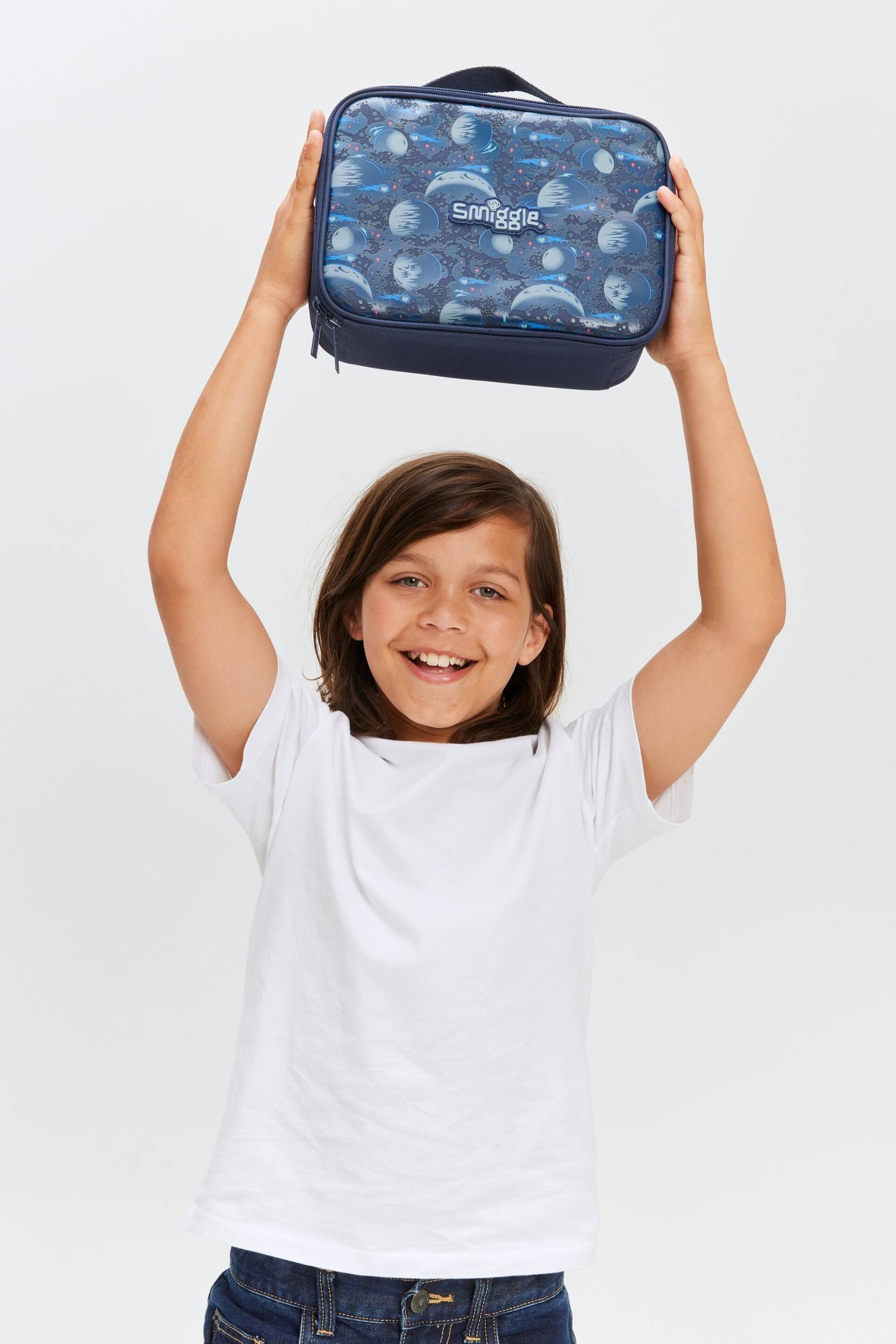 Smiggle Blue Epic Adventures Oblong Attach Lunchbox - Image 5 of 5