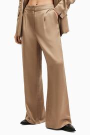 AllSaints Brown Goldie Trousers - Image 2 of 8