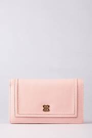 Lakeland Leather Pink Icon Medium Leather Flapover Purse - Image 2 of 4