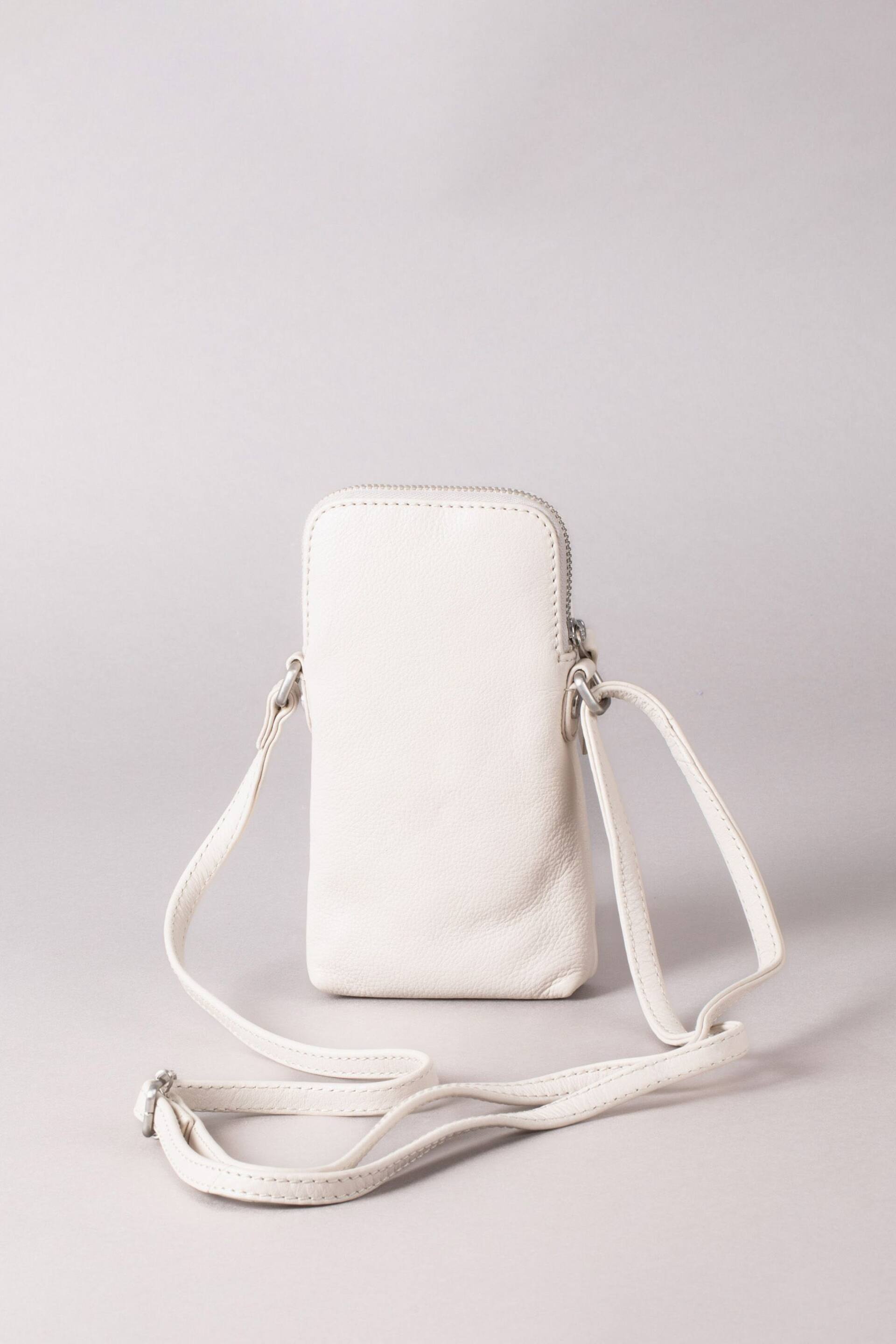 Lakeland Leather White Lakeland Leather Coniston Leather Cross Body Phone Pouch - Image 3 of 6