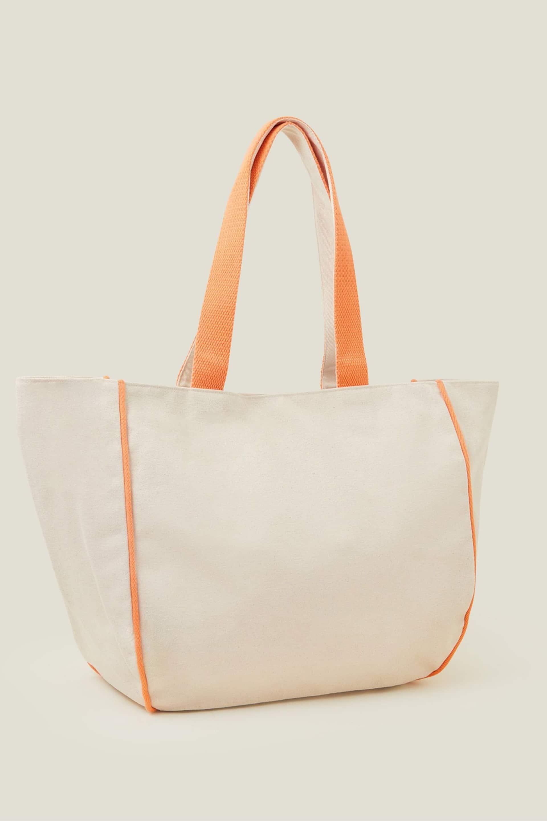 Accessorize Natural Embroidered Tote Bag - Image 3 of 3