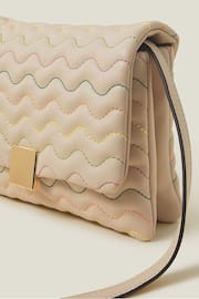 Accessorize Cream Wiggle Stitch Cross-Body Bag - Image 4 of 4