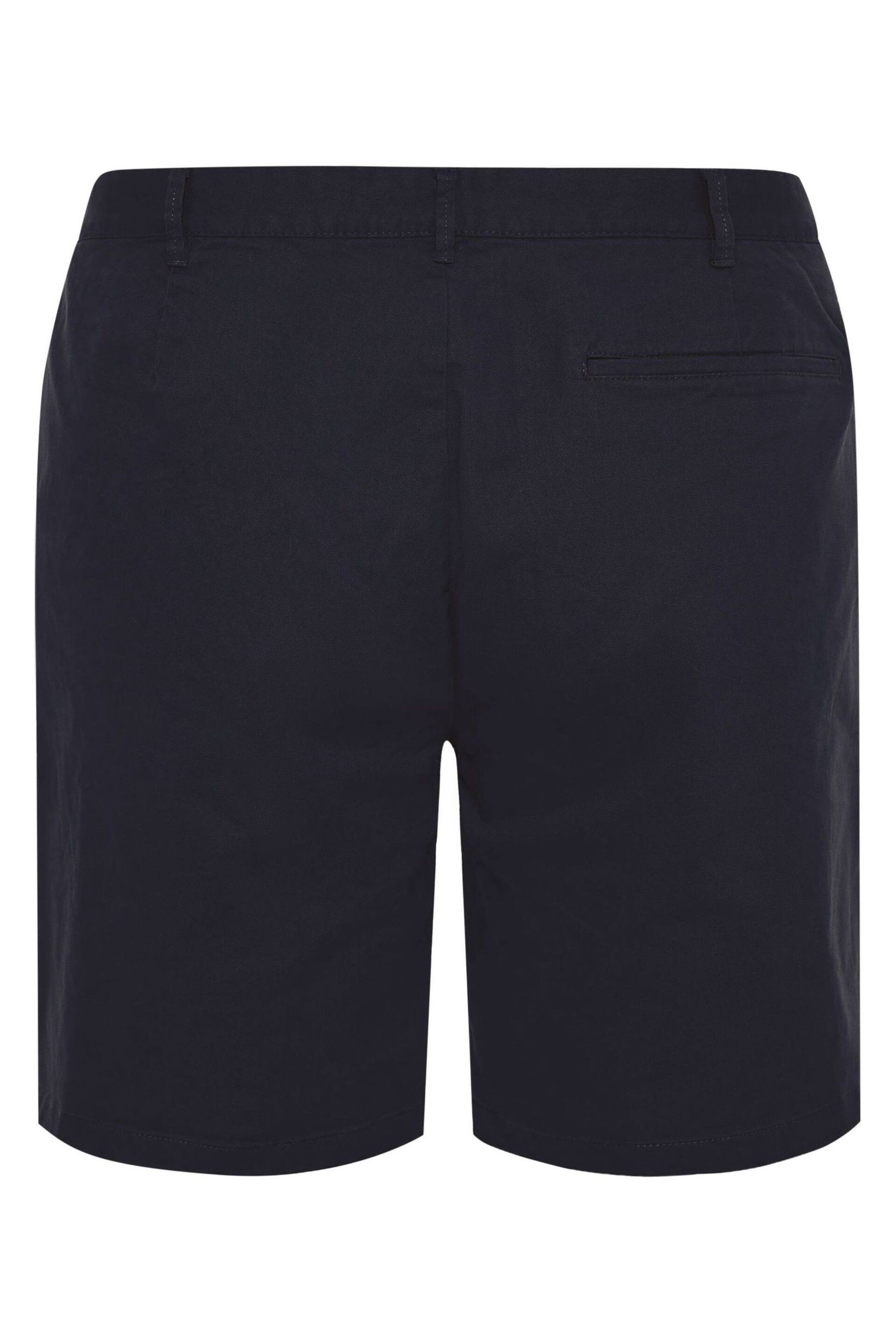 BadRhino Big & Tall Blue Stretch Chino Shorts - Image 5 of 5