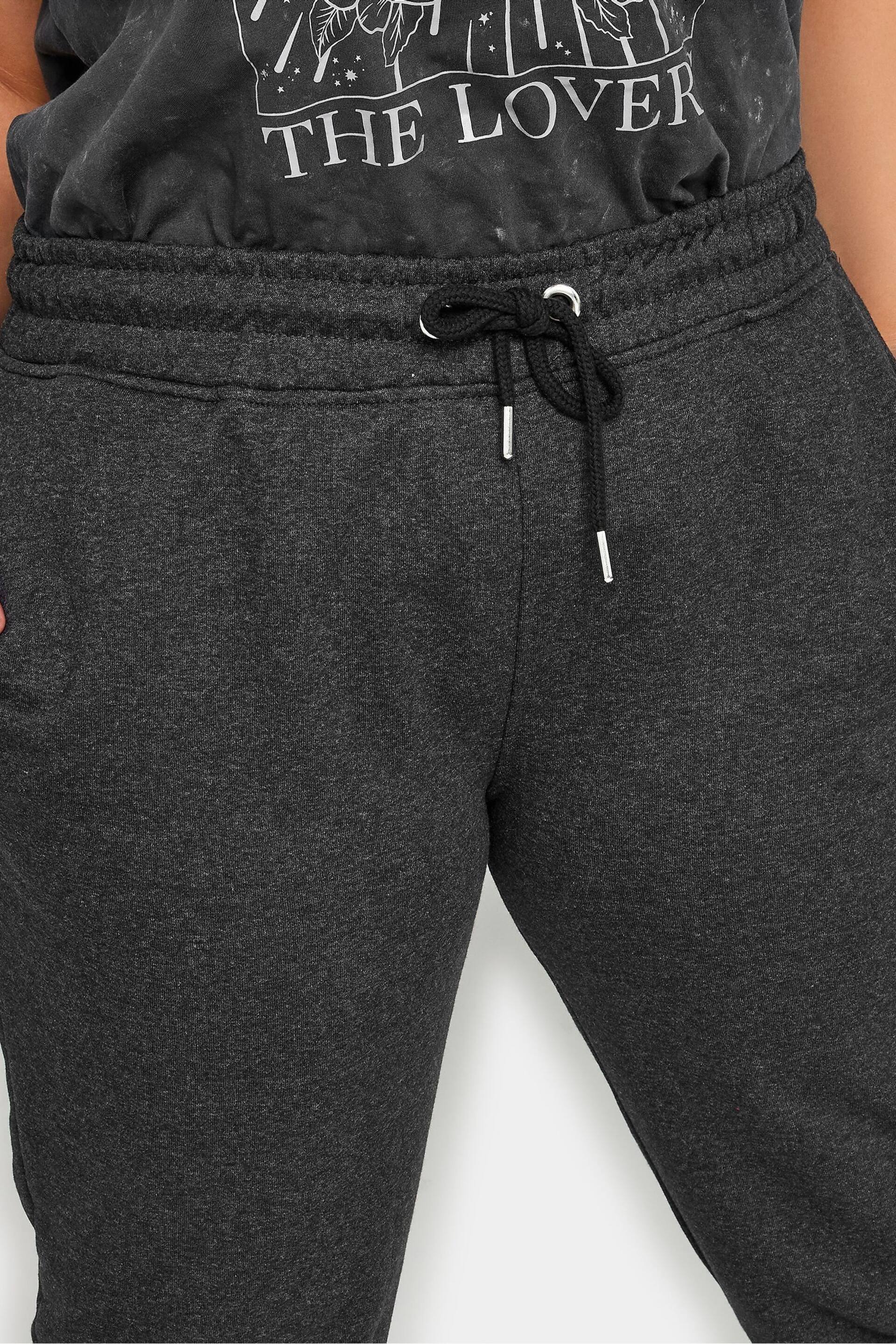Yours Curve Grey Elasticated Stretch Joggers - Image 4 of 5