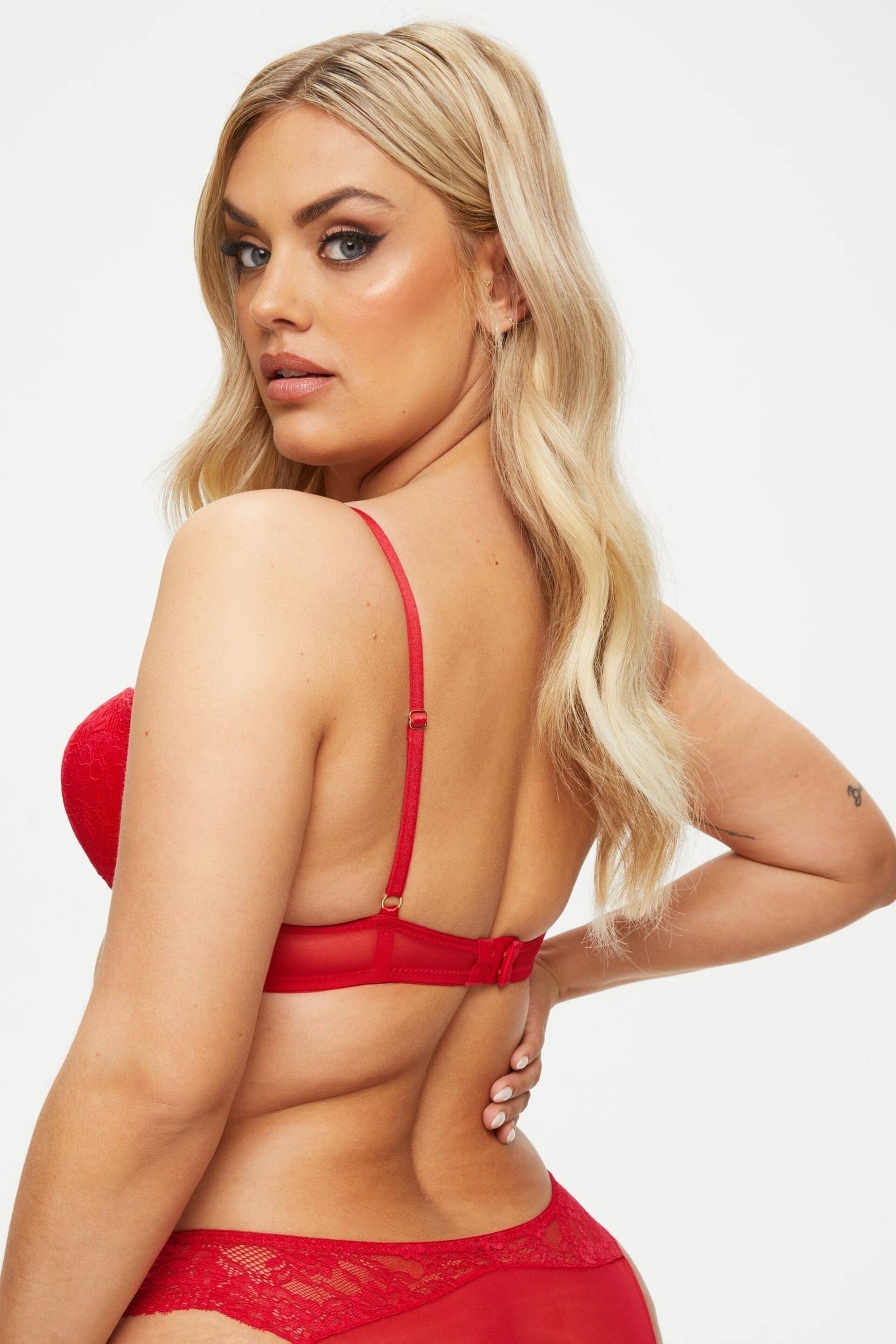 Ann Summers Red Sexy Lace Planet Boost Bra - Image 3 of 6