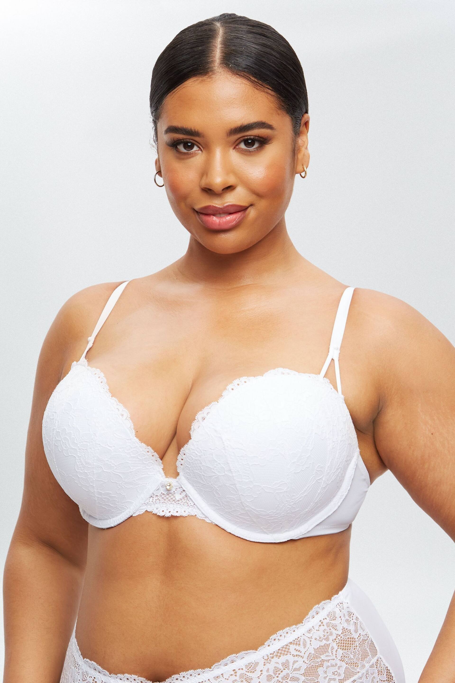 Ann Summers White Sexy Lace Planet Boost Bra - Image 3 of 7