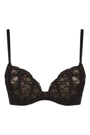 Ann Summers Black Sexy Lace Planet Non Pad Plunge Bra - Image 5 of 5