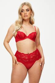 Ann Summers Red Sexy Lace Planet Non Pad Plunge Bra - Image 4 of 5