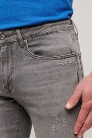 Superdry Grey Vintage Slim Straight Jeans - Image 4 of 6