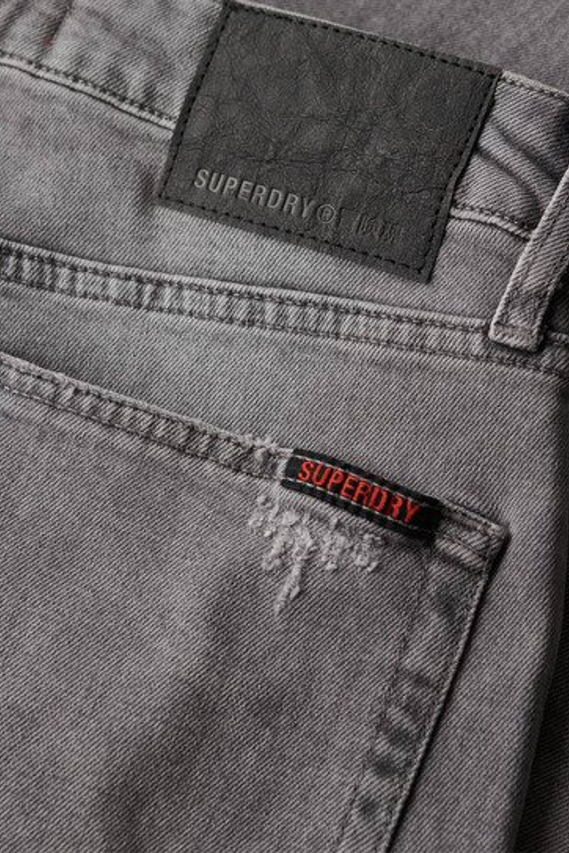 Superdry Grey Vintage Slim Straight Jeans - Image 6 of 6