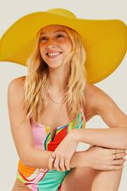 Accessorize Yellow Extra Large Floppy Hat - Image 1 of 3
