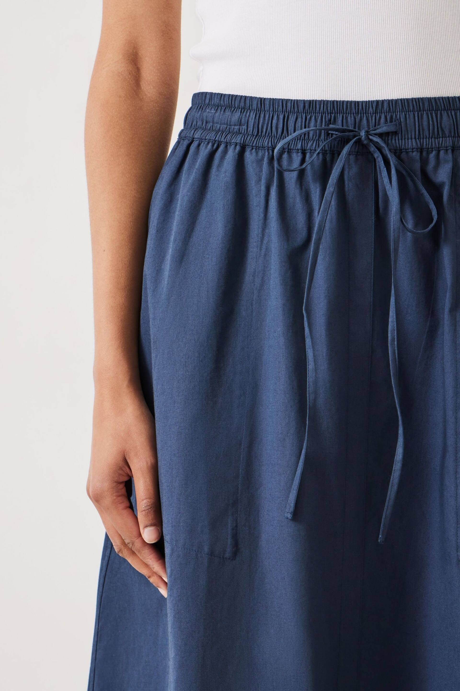Hush Blue Kelly Curved Midi Skirts - Image 4 of 5