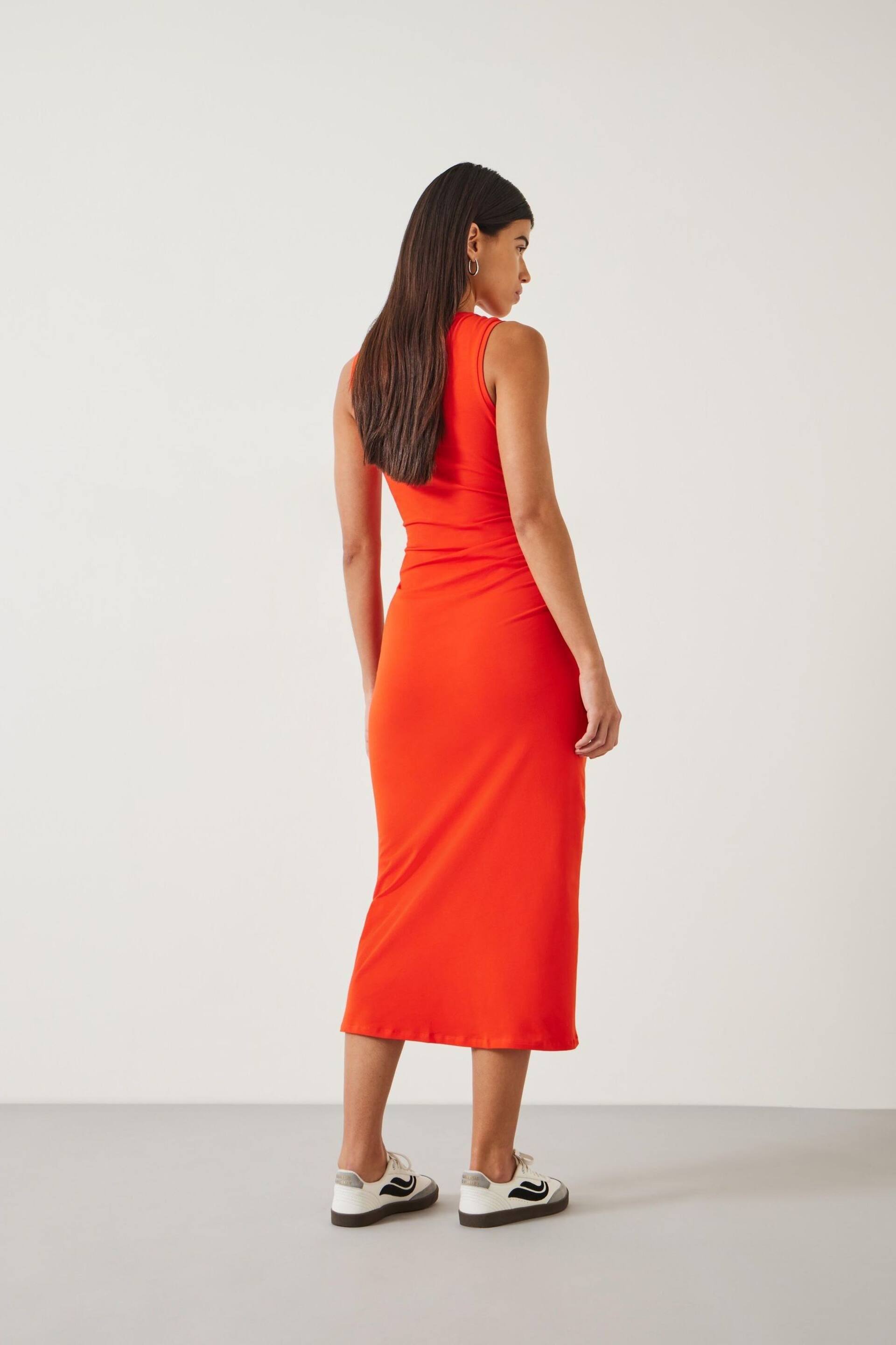Hush Orange Sleeveless Judy Jersey Midi Dress - Image 3 of 4