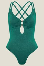 Accessorize Green Shimmer Swimsuit - Image 4 of 4