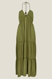 Accessorize Green Halter Maxi Dress - Image 3 of 3