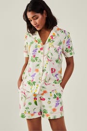 Accessorize Natural Dobby Floral Pyjama Set - Image 1 of 3