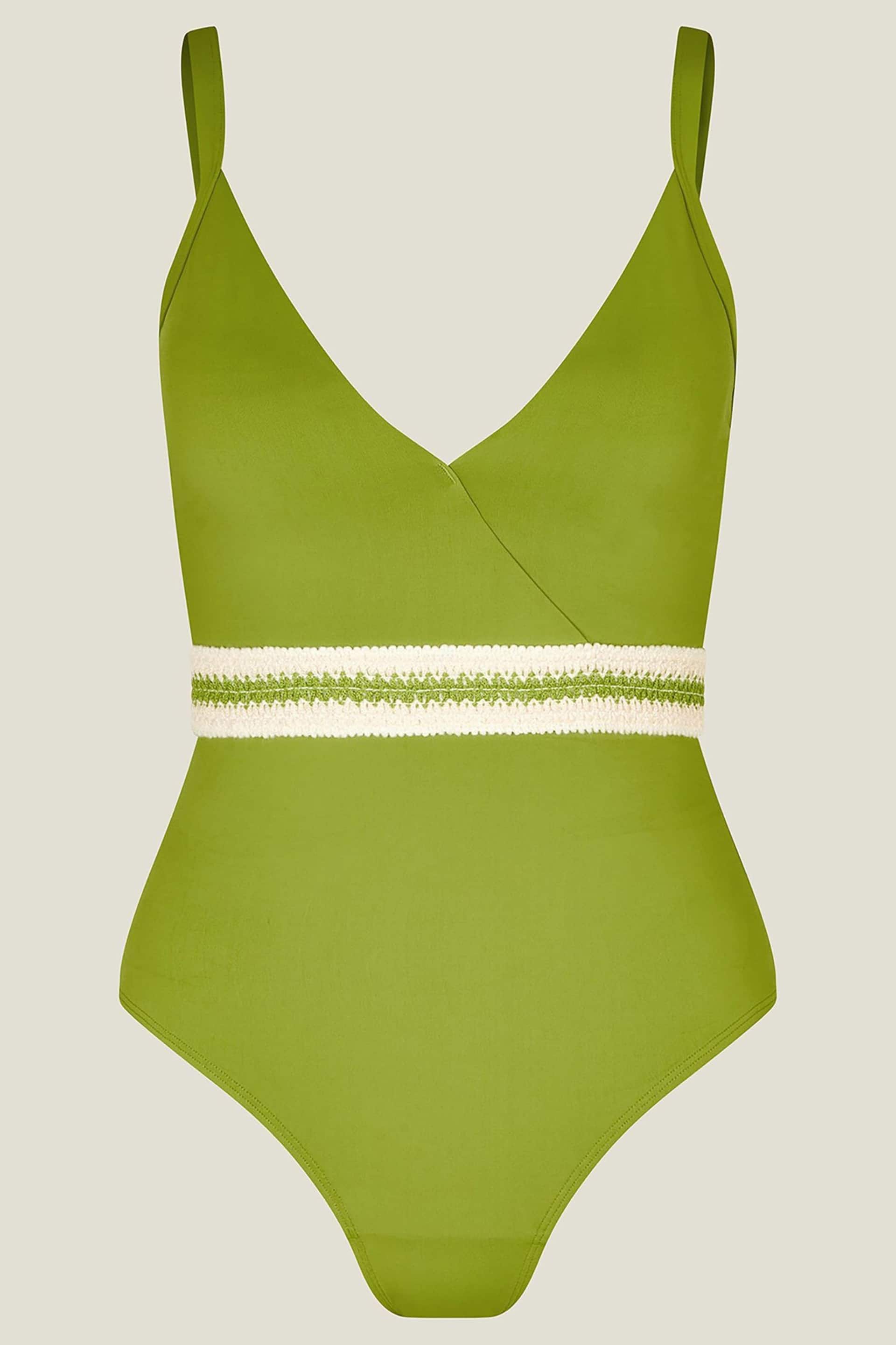 Accessorize Green Wrap Swimsuit - Image 4 of 4