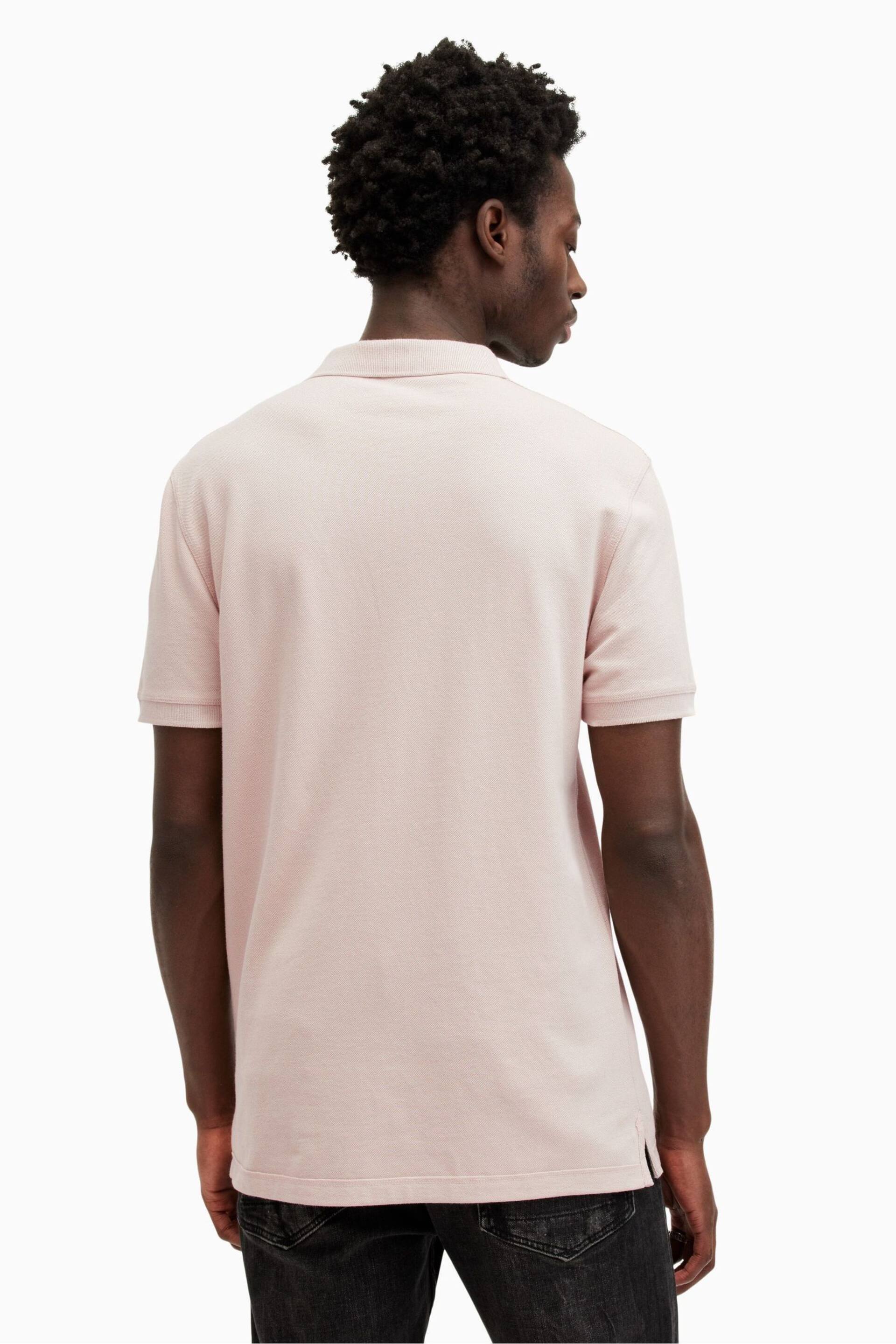 AllSaints Nude Reform Shortsleeve Polo Shirt - Image 3 of 5