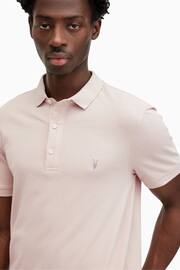 AllSaints Nude Reform Shortsleeve Polo Shirt - Image 4 of 5